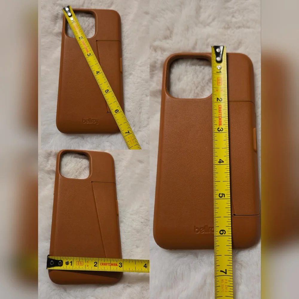 Bellroy Leather Case For iPhone 15 Pro Max (6.7") 3 Card Terracotta New In Box - Picture 15 of 16